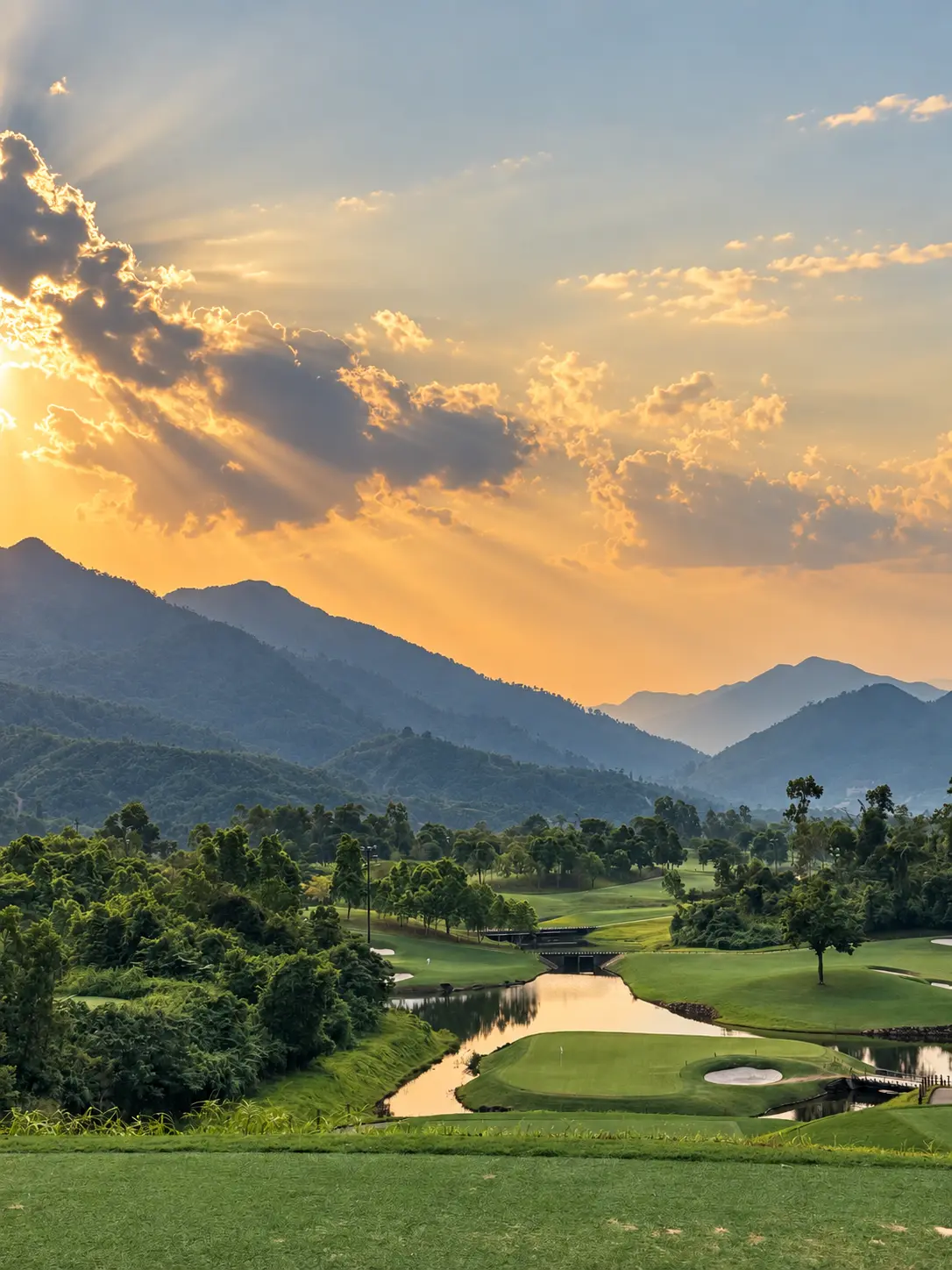 Golf and landscape in Vietnam
